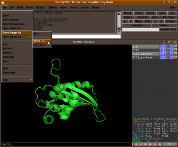 rope can not see platform 1. Importing a PyMol Structure into Blender - PyMOLWiki